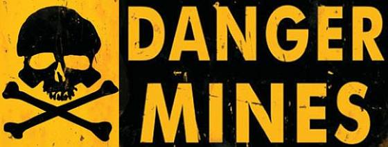 mine warning graphic
